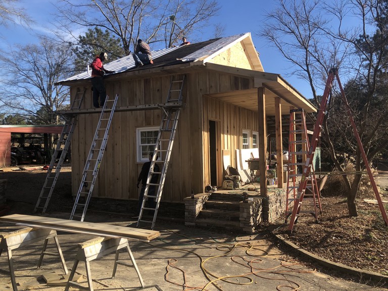 The general store front has been removed